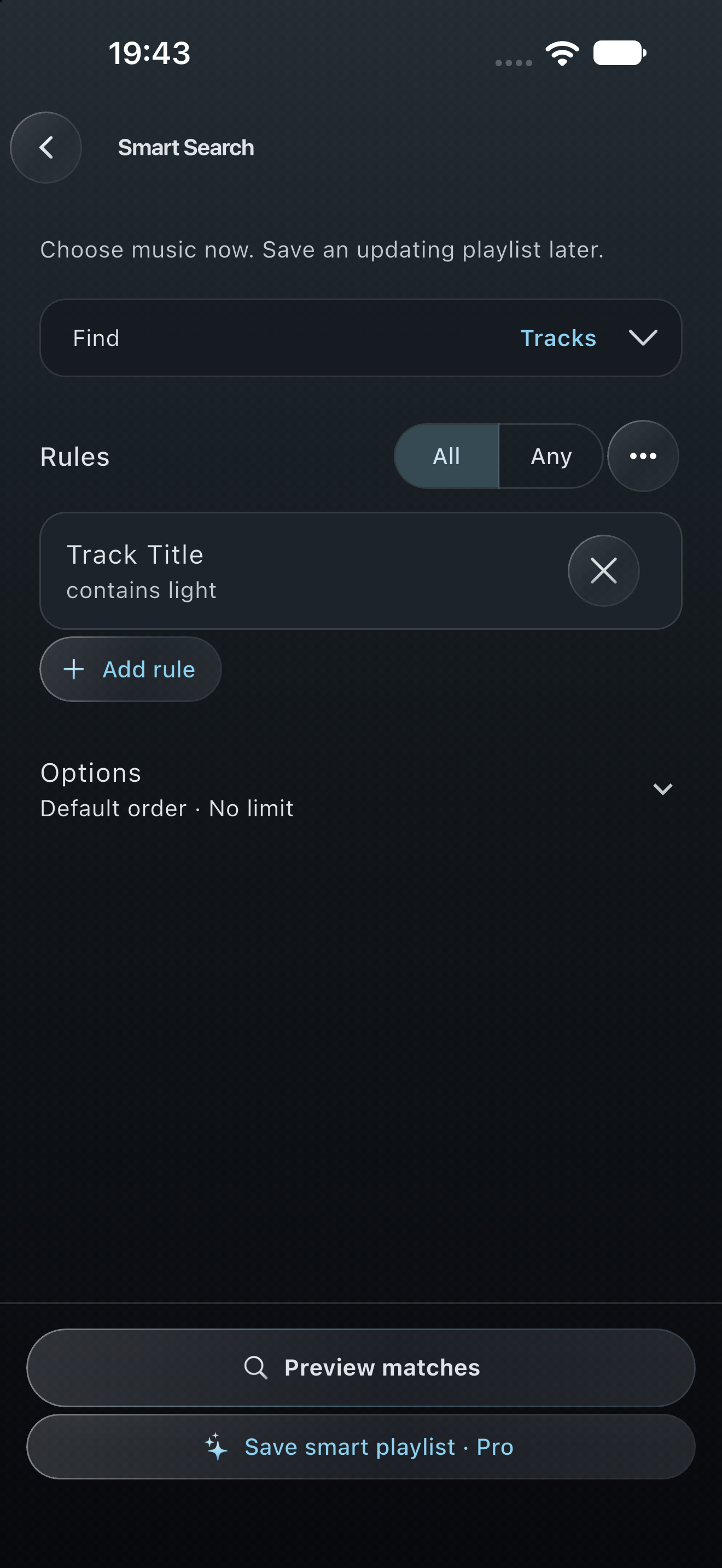 Flex 2.0 preview: Smart Search filters and playlist starters